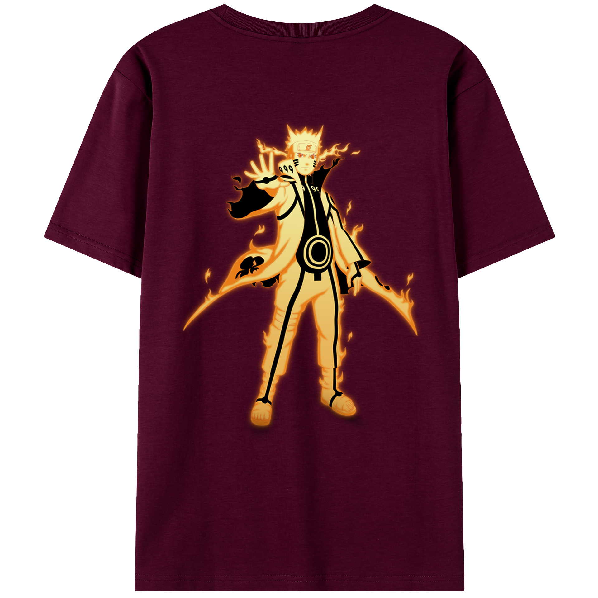 （画像用） NARUTO -ナルト- うずまき ナルト Uzumaki Naruto レディース半袖Tシャツ(バックプリント)